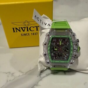Brand New in Box! Activa Green Sport Chronograph Watch